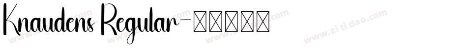 Knaudens Regular字体转换